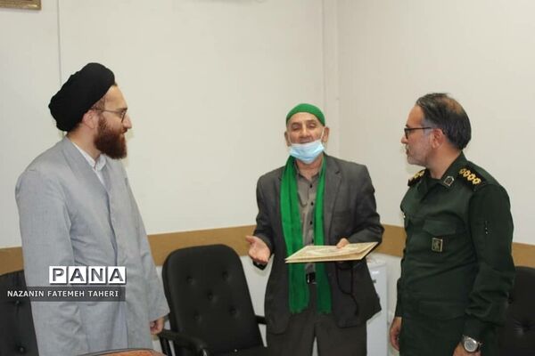 دیدار فرمانده بسیج فشافویه با مسئولان عالی مجتمع قضایی منطقه