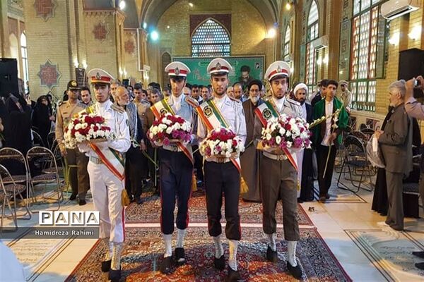 آیین گلریزان و عطرافشانی مزار شهدای هفتم تیر و یادمان شهدای ۷۲ تن