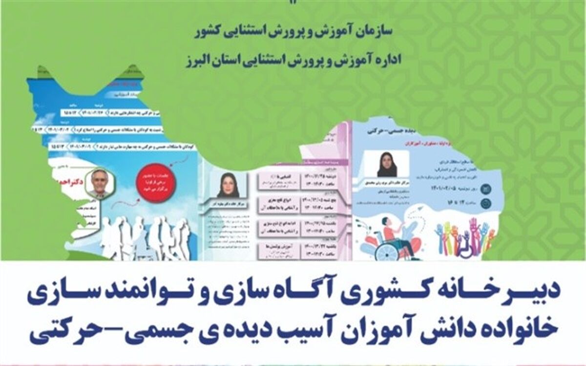 اختتامیه کارگاه‌های  توانمندسازی خانواده‌های دانش‌آموزان آسیب‌دیده جسمی حرکتی در البرز