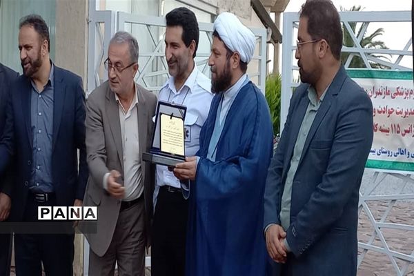 آیین کلنگ زنی پایگاه اورژانس ۱۱۵ روستای بیشه کلا محمودآباد