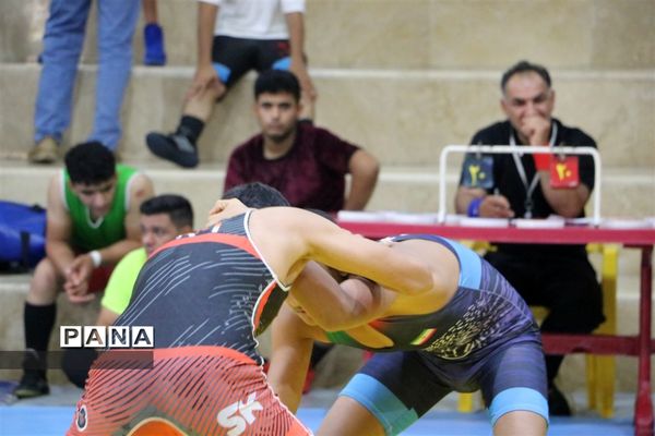 مسابقات لیگ کشتی آزاد دانش‌آموزی استان خوزستان در امیدیه