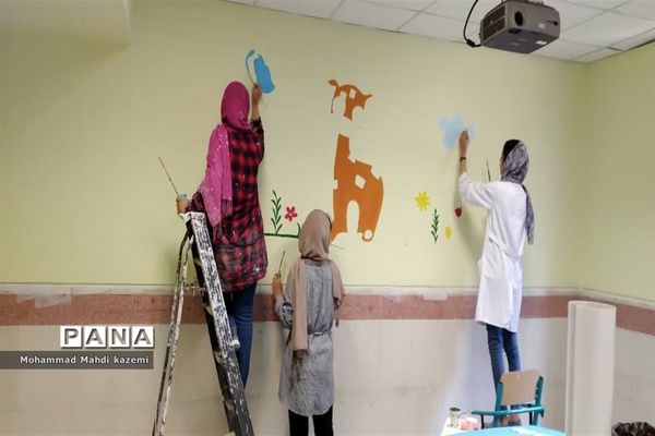 بهسازی و زیباسازی مدرسه استثنایی سروش