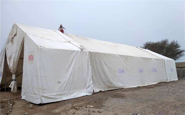 نماز عید قربان توسط مردم سایه خوش در چادر راب هال برگزار شد