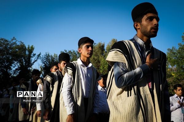 صبحگاه بیست و یکمین اردوی کشوری دانش‌آموزان پسر عشایر