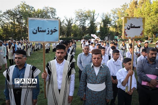 صبحگاه بیست و یکمین اردوی کشوری دانش‌آموزان پسر عشایر