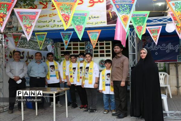 برپایی موکب‌های دانش‌آموزی به‌مناسبت عید غدیرخم در شیراز