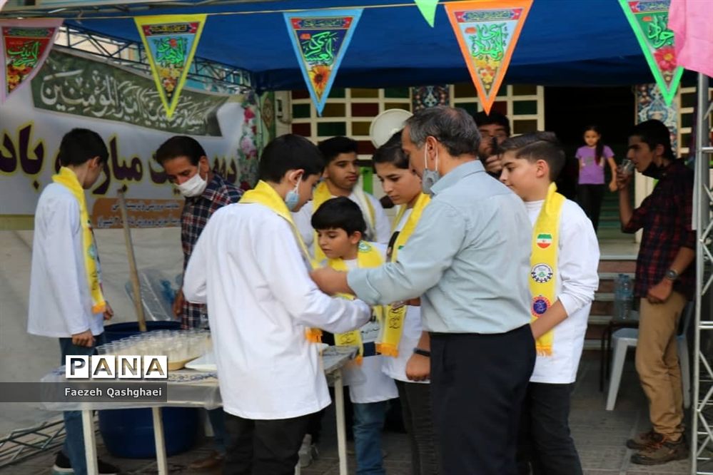 برپایی موکب‌های دانش‌آموزی به‌مناسبت عید غدیرخم در شیراز