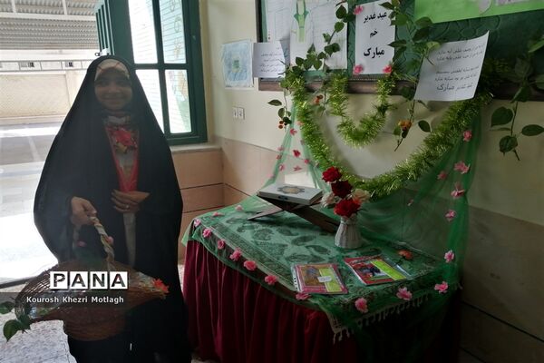 برپایی موکب دانش‌آموزی جشن غدیر در مدارس کازرون