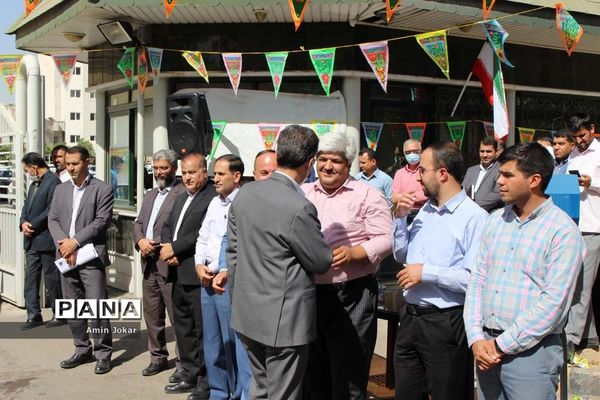 برپایی موکب مرکزی فرهنگیان و دانش‌آموزان استان فارس