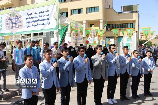 برپایی موکب مرکزی فرهنگیان و دانش‌آموزان استان فارس