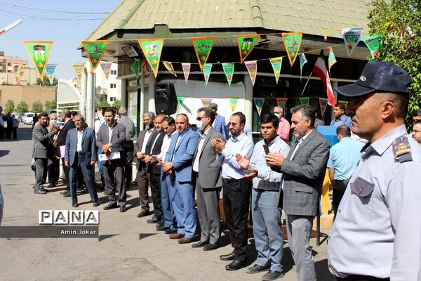 برپایی موکب مرکزی فرهنگیان و دانش‌آموزان استان فارس
