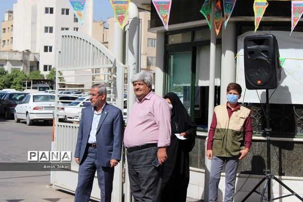برپایی موکب مرکزی فرهنگیان و دانش‌آموزان استان فارس