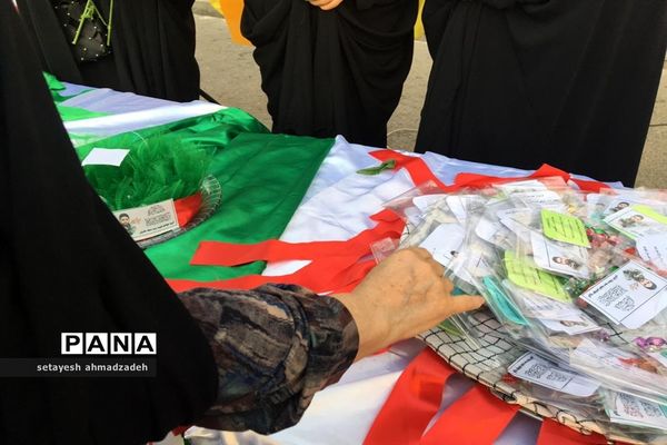 موکب مجلس دانش‌آموزی دختران شهرستان گلوگاه در شب عید غدیر