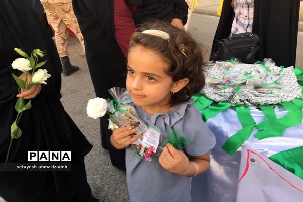 موکب مجلس دانش‌آموزی دختران شهرستان گلوگاه در شب عید غدیر