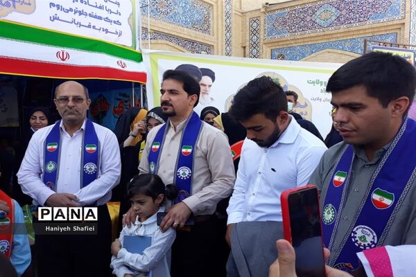 موکب فداییان ولایت سازمان دانش‌آموزی استان  فارس در روز عید غدیر خم