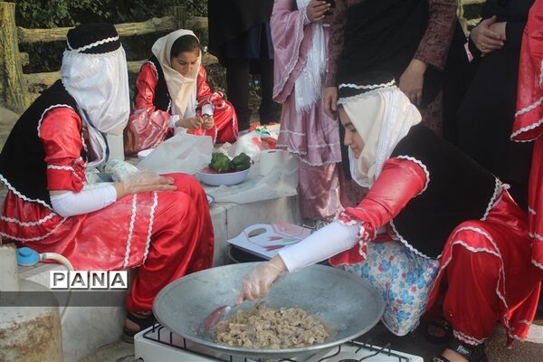آشپزی دختران عشایر در جشنواره غذا