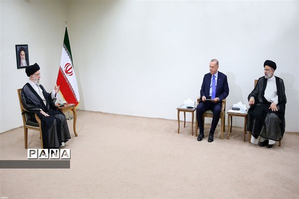 دیدار رئیس جمهوری ترکیه با رهبر معظم انقلاب