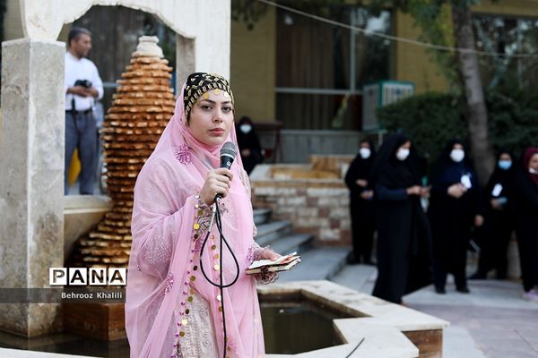 صبحگاه بیست و یکمین اردوی کشوری دانش‌آموزان دختر عشایر