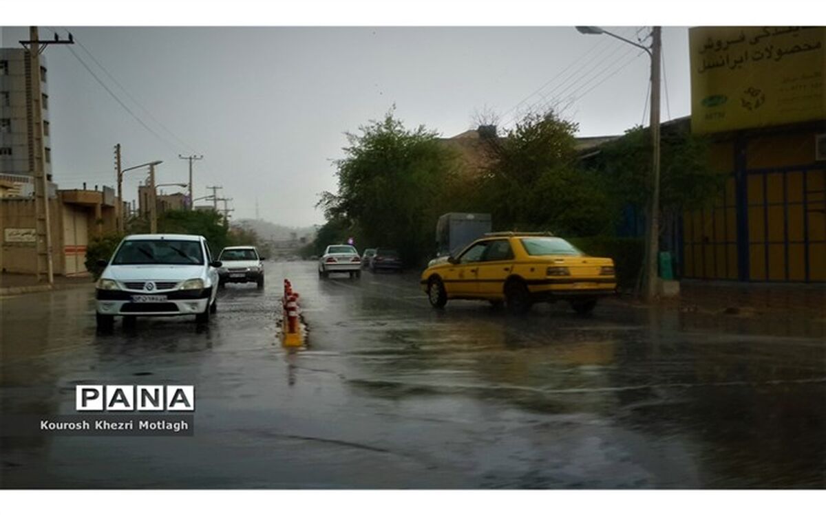 آغاز سامانه بارشی در کازرون/فیلم
