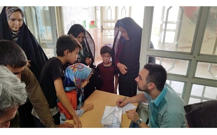 حضور گروه پزشکان جهادی شهید کاظمی آشتیانی در جعفرآباد قم