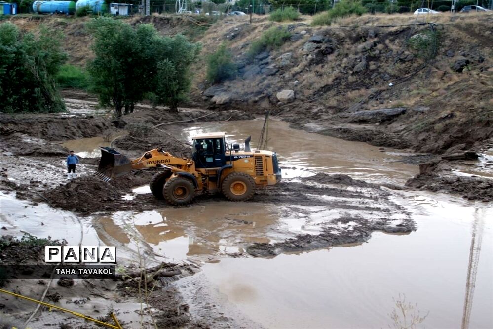 باران سیل آسا در شهرستان پردیس