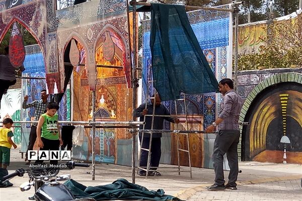سیاه‌پوش شدن خیابان‌های خلیل‌آباد در ماه محرم