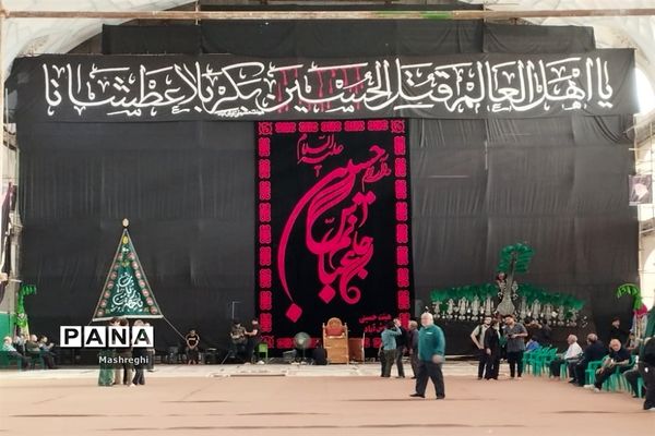 مراسم آیینی پرچم بدستان و بیرق‌داران ندای محرم نوش‌آباد