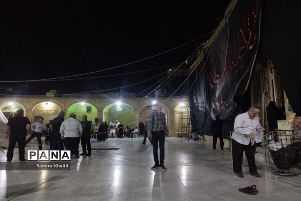 آیین سیاهپوشان مسجد تاریخی چهل اختران قم