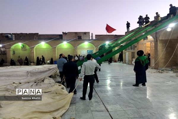 آیین سیاهپوشان مسجد تاریخی چهل اختران قم