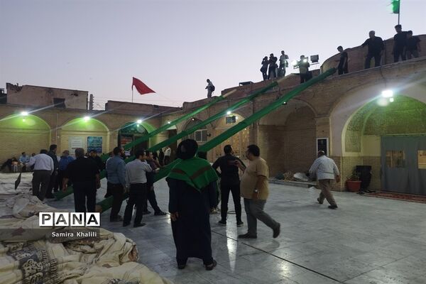 آیین سیاهپوشان مسجد تاریخی چهل اختران قم