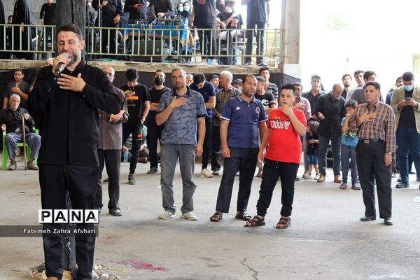 مراسم سنتی سیاه‌پوشان در حسینیه عمرانکو سمنان