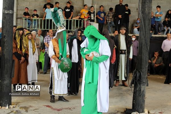 مراسم سنتی سیاه‌پوشان در حسینیه عمرانکو سمنان