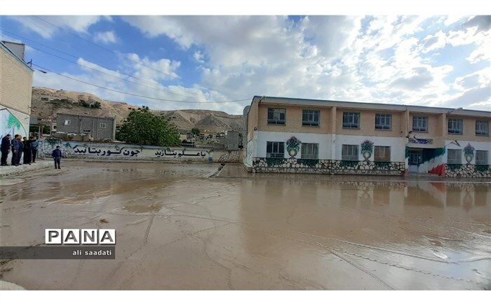 بازدید مدیر آموزش و پرورش کلات از مدارس سیل‌زده شهرستان