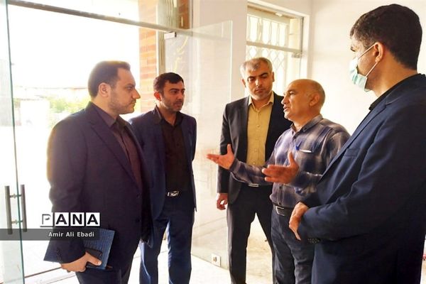 بازدید بخشدار میاندورود از پروژه دبستان شهید برزگر بادله