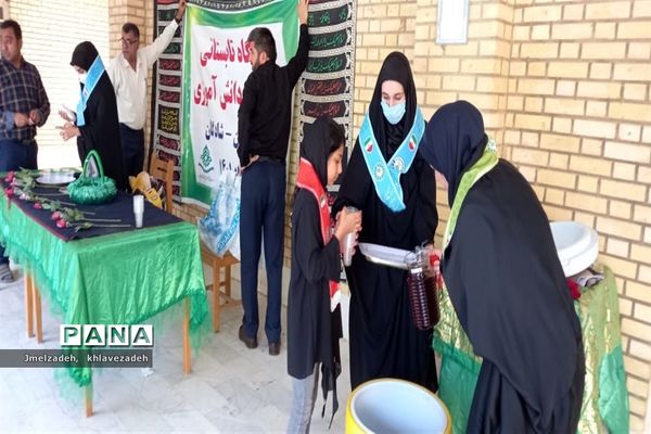 پیشتازی پیشتازان شادگانی در ایستگاه‌های صلواتی محرم الحرام