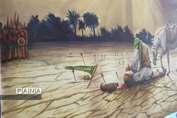 برگزاری سوگواره هنری محرم در قالب نقاشی در شهرستان نور