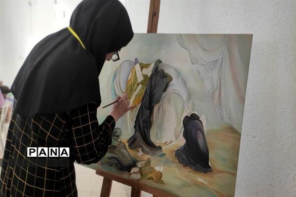 برگزاری سوگواره هنری محرم در قالب نقاشی در شهرستان نور
