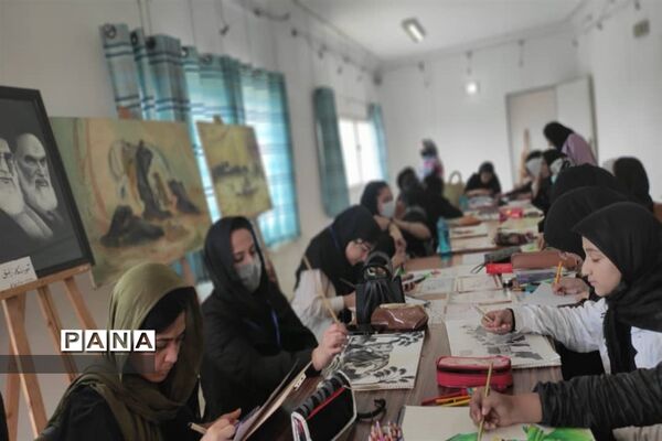 برگزاری سوگواره هنری محرم در قالب نقاشی در شهرستان نور