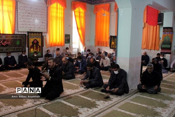 مراسم پر فیض زیارت عاشورا در اداره کل آموزش و پرورش استان بوشهر