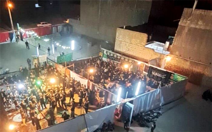 اقامه عزای سیدالشهدا در بلوار حضرت معصومه قم