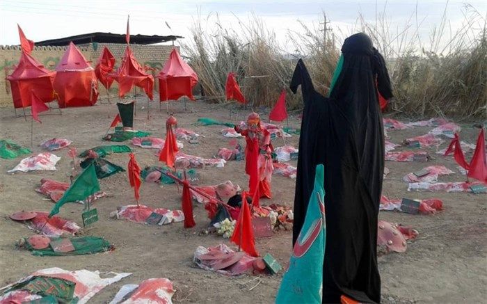 بازسازی نمایشگاه «غنچه‌های خونین» در روستای باقرآباد قم