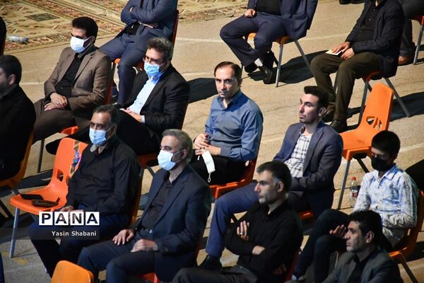 عزاداری هیات فرهنگیان شیراز در دبیرستان عشایری شهید بهشتی شیراز