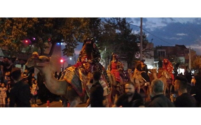 ‌حرکت کاروان نمادین ورود امام حسین (ع) به کربلا در اصفهان