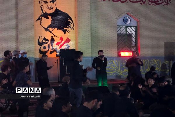 مراسم عزاداری دهه اول محرم در گلزار شهدای زابل