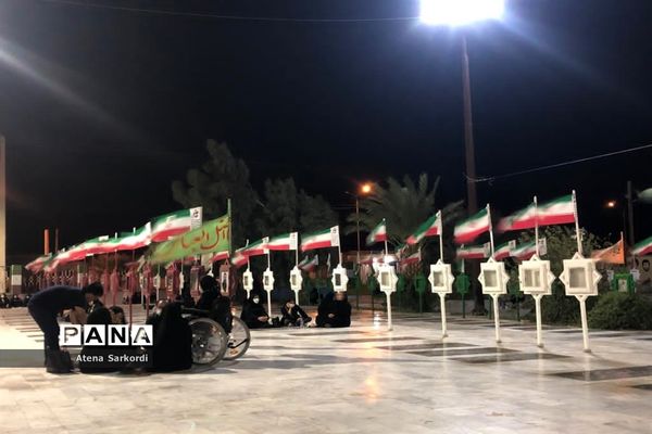 مراسم عزاداری دهه اول محرم در گلزار شهدای زابل