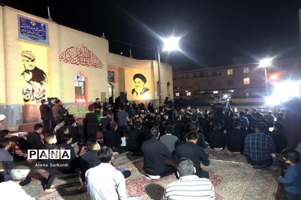 مراسم عزاداری دهه اول محرم در گلزار شهدای زابل