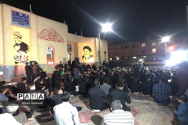 مراسم عزاداری دهه اول محرم در گلزار شهدای زابل