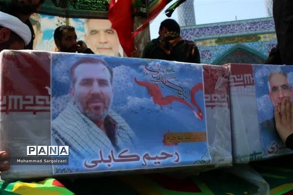 استقبال از پیکر شهید مدافع حرم در میاندورود