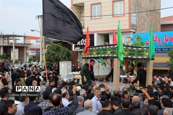 استقبال از پیکر شهید مدافع حرم در میاندورود