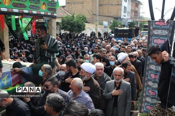 استقبال از پیکر شهید مدافع حرم در میاندورود